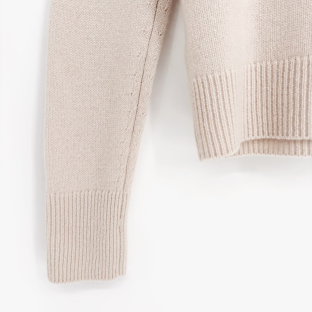 VINCE 100% Cashmere Crewneck Sweater in Birch Stone S - Picture 6 of 10